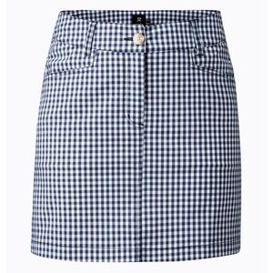 Daily Sports Diane Navy Gingham Skort Size 14 Golf Sport Pockets White